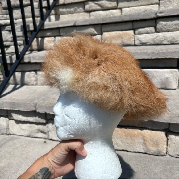Vintage Fur custom made hair top hat head cover headwear piece - Picture 6 of 7